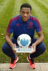 Anthony Martial made player of the month
